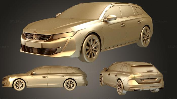 Vehicles (Peugeot 508 SW 2019, CARS_3011) 3D models for cnc